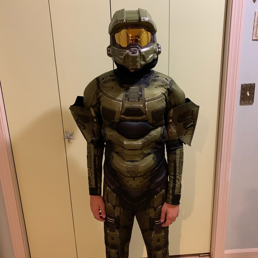 Boys Halo Master Chief muscle costume sizeXL 14-16